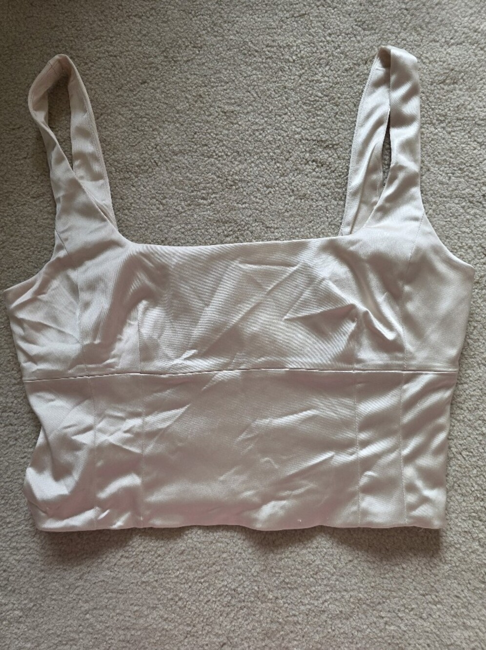 Cropped Satin Style Aritzia Top